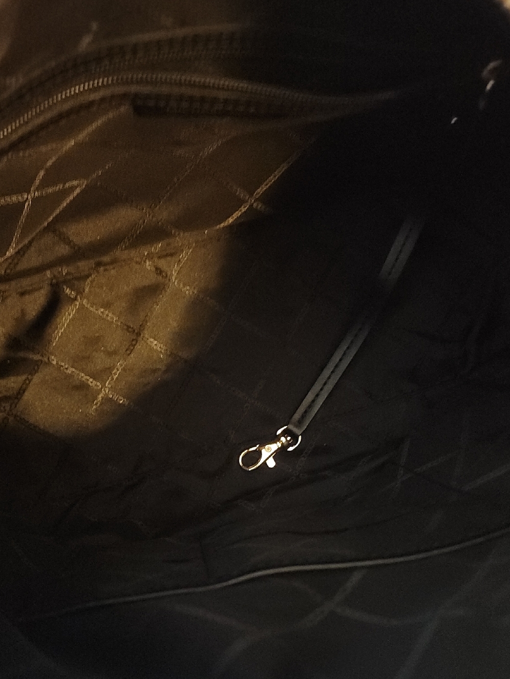 Michael Kors Black Pebble Leather Hobo with Gold Hardware - Picture 6 of 6